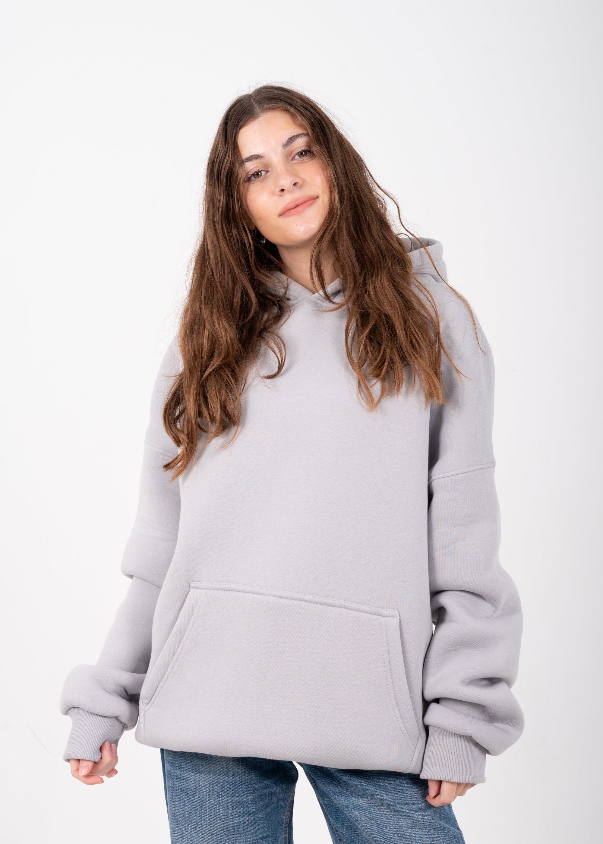 Light Grey Oversized Hoodie