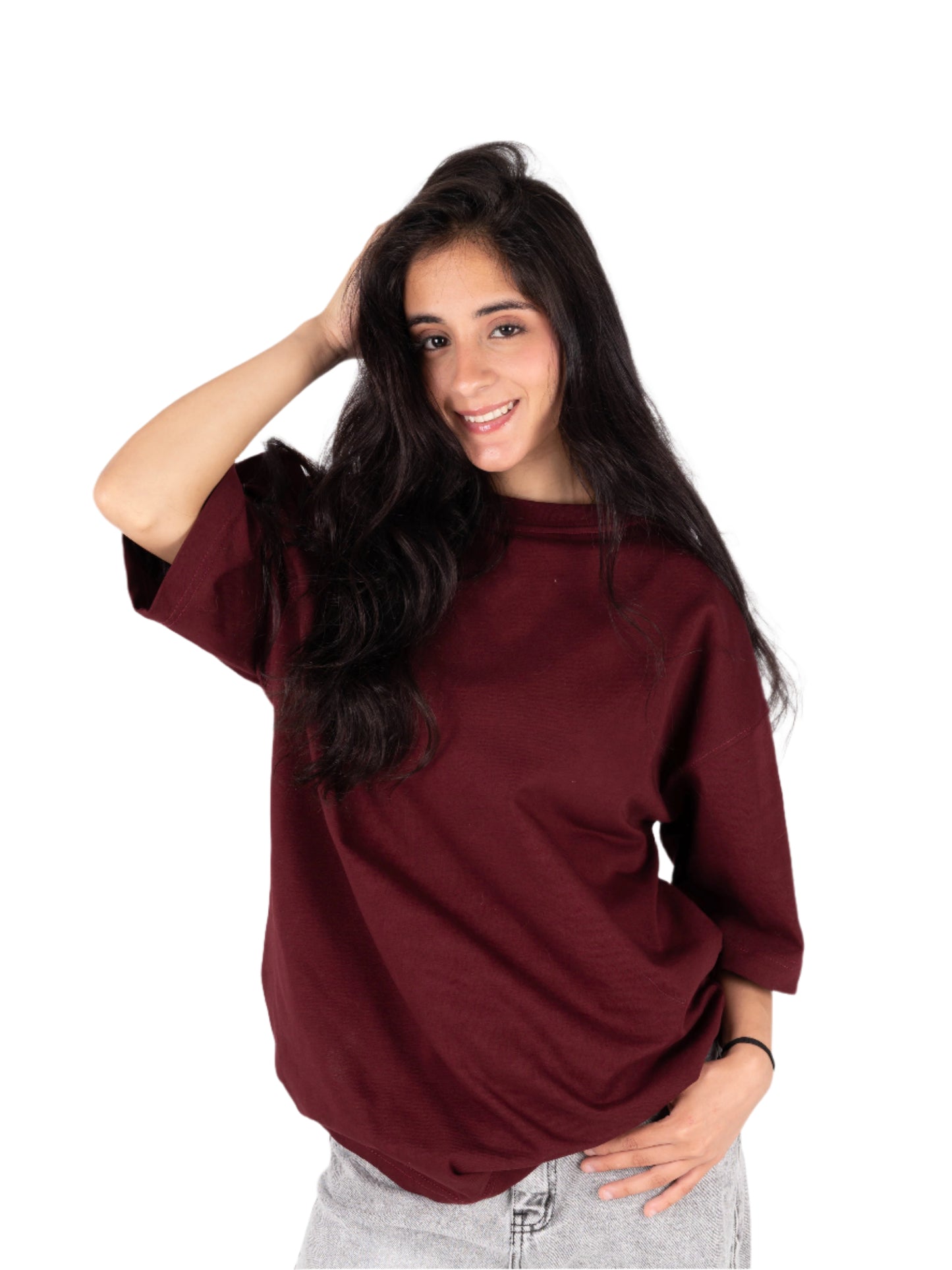 Burgundy Oversized Shirt