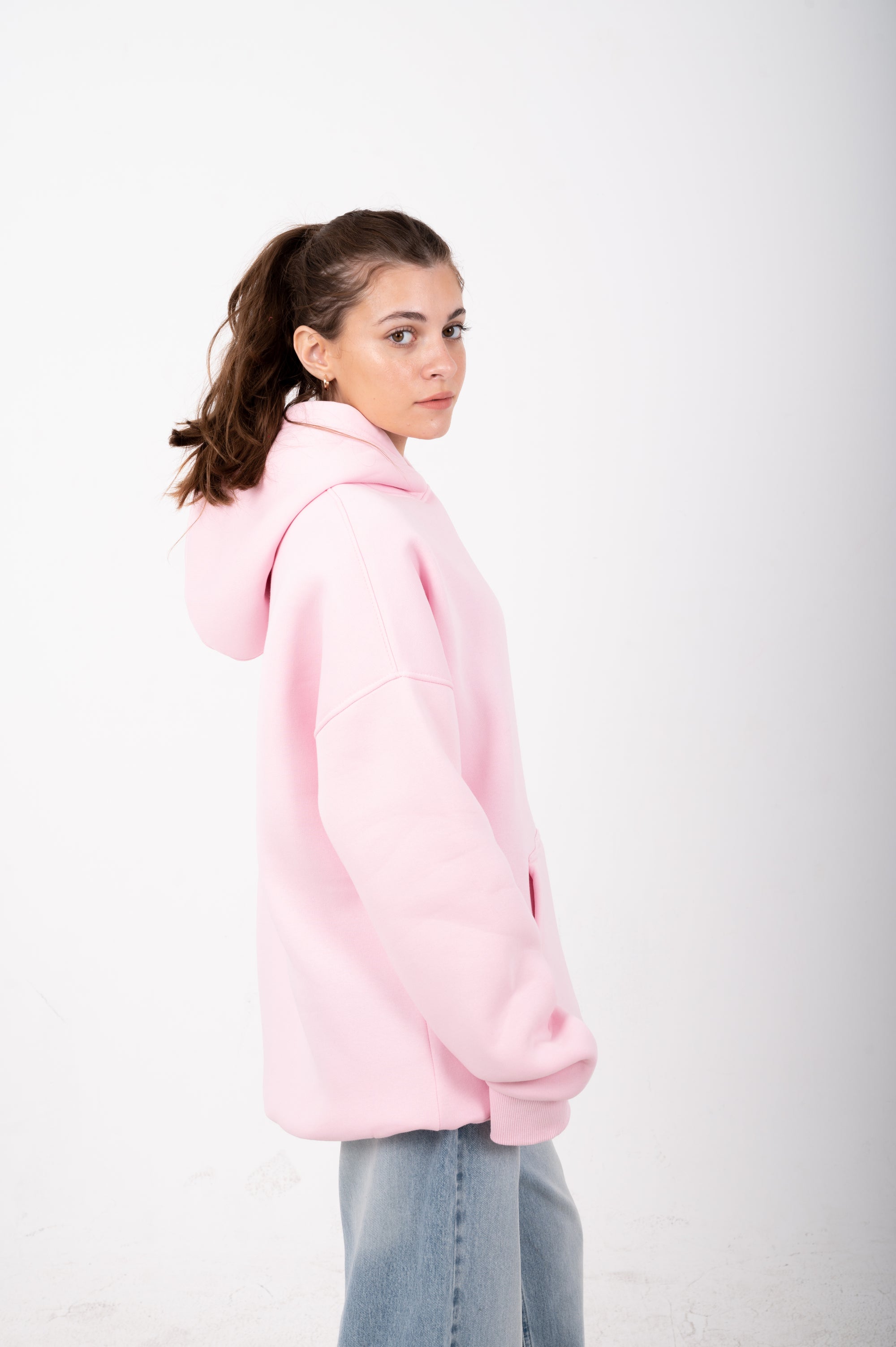Baby Pink Oversized Hoodie