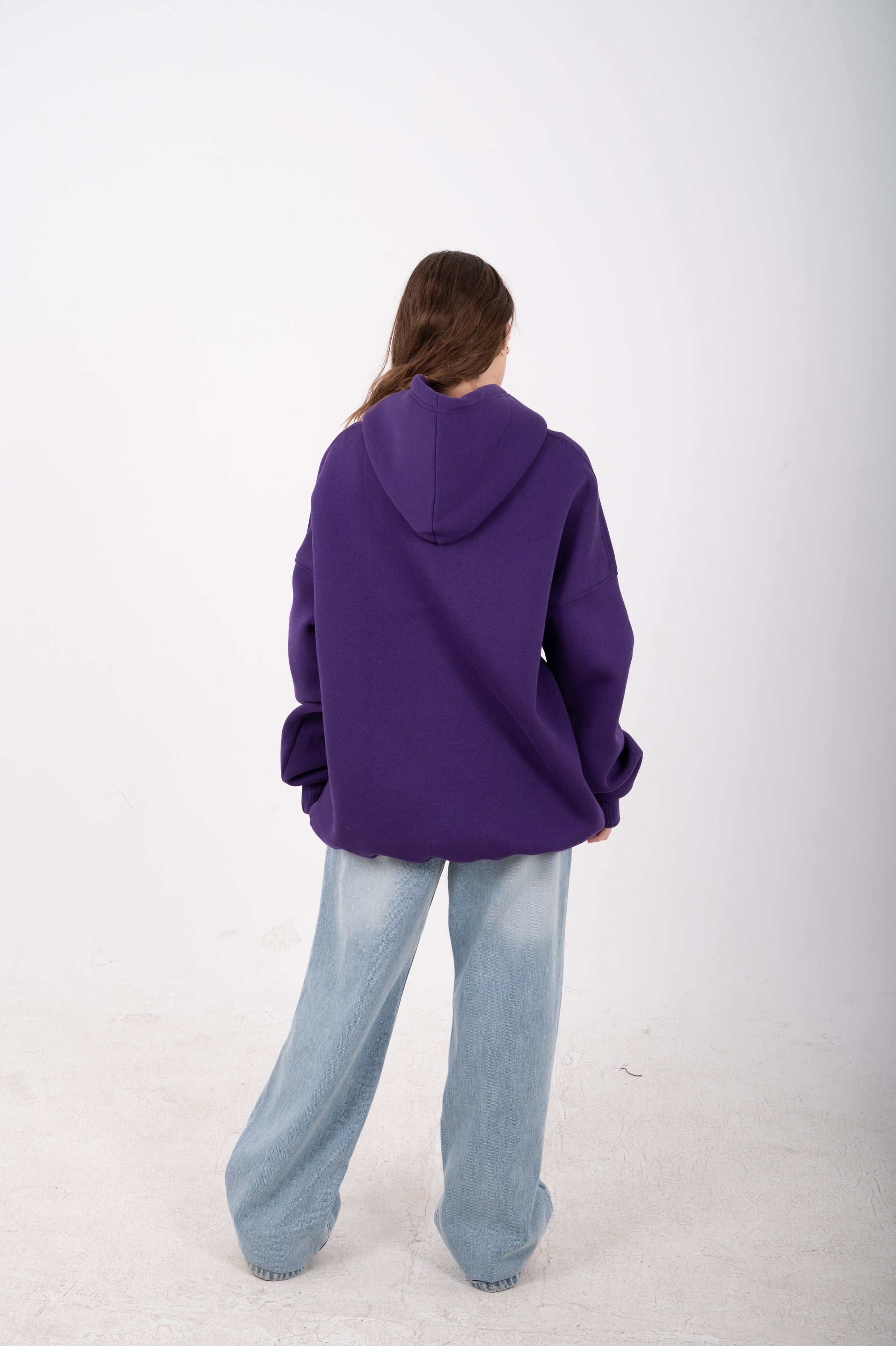 Purple Oversized Hoodie