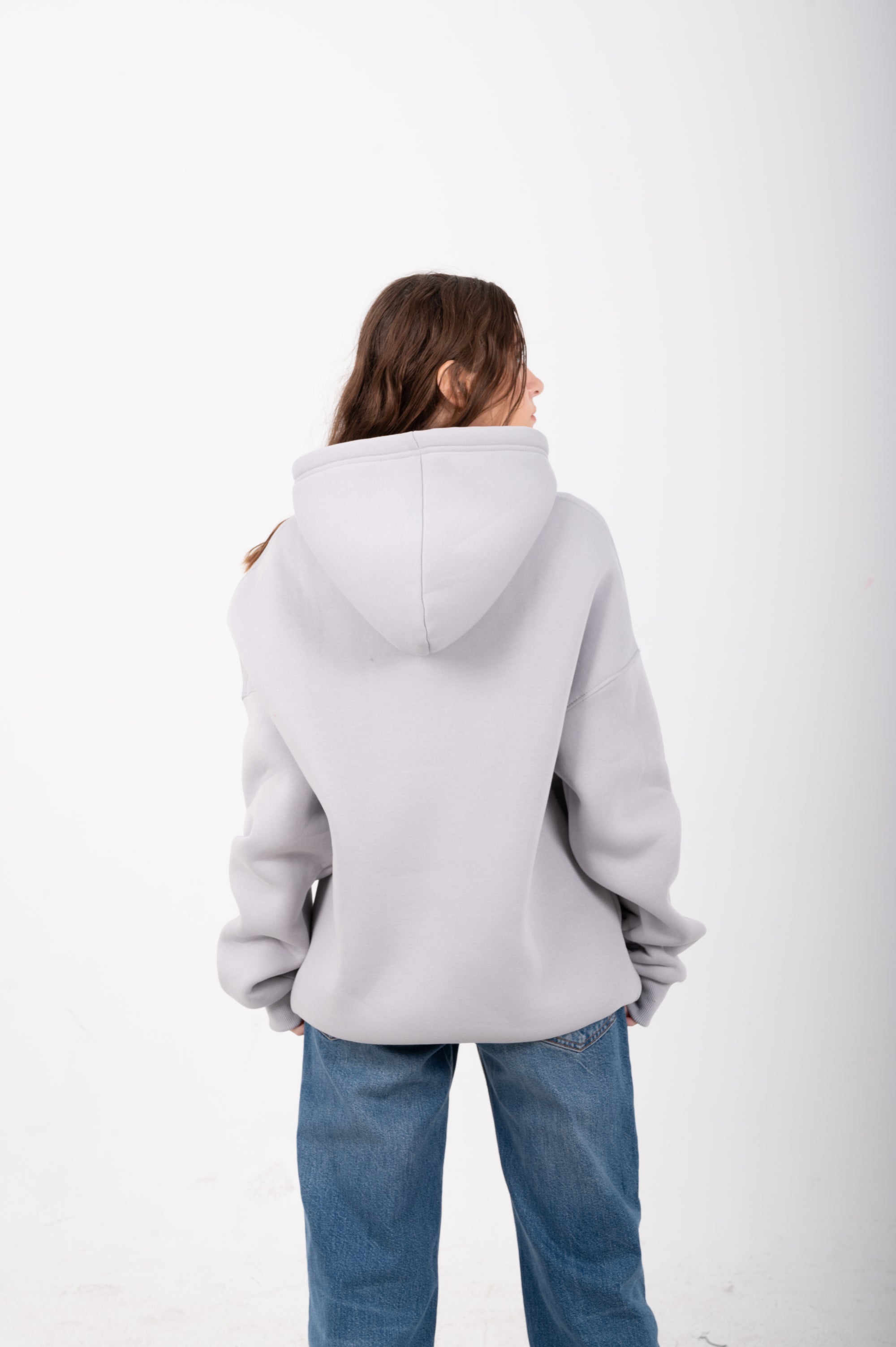 Light Grey Oversized Hoodie