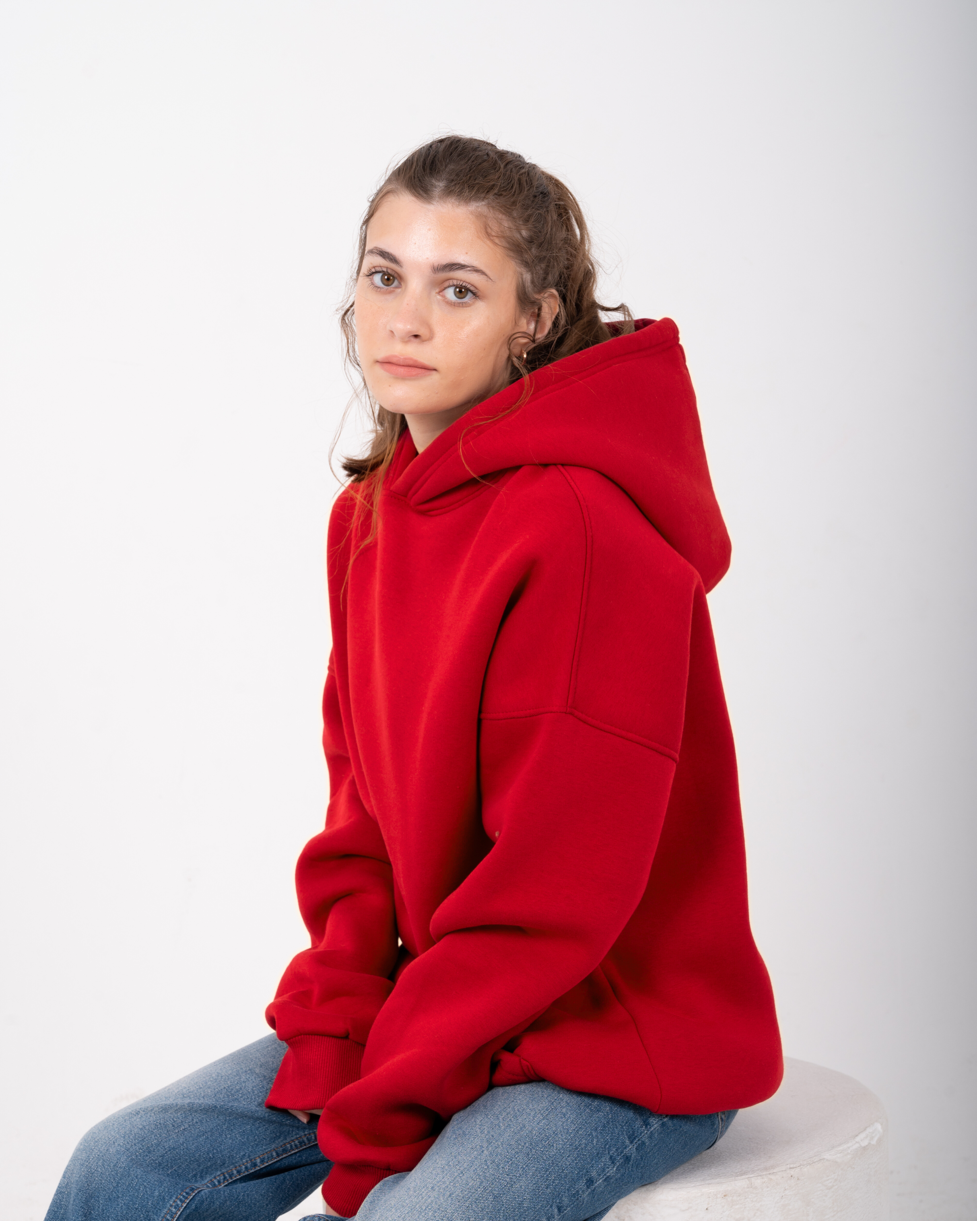 Red Oversized Hoodie