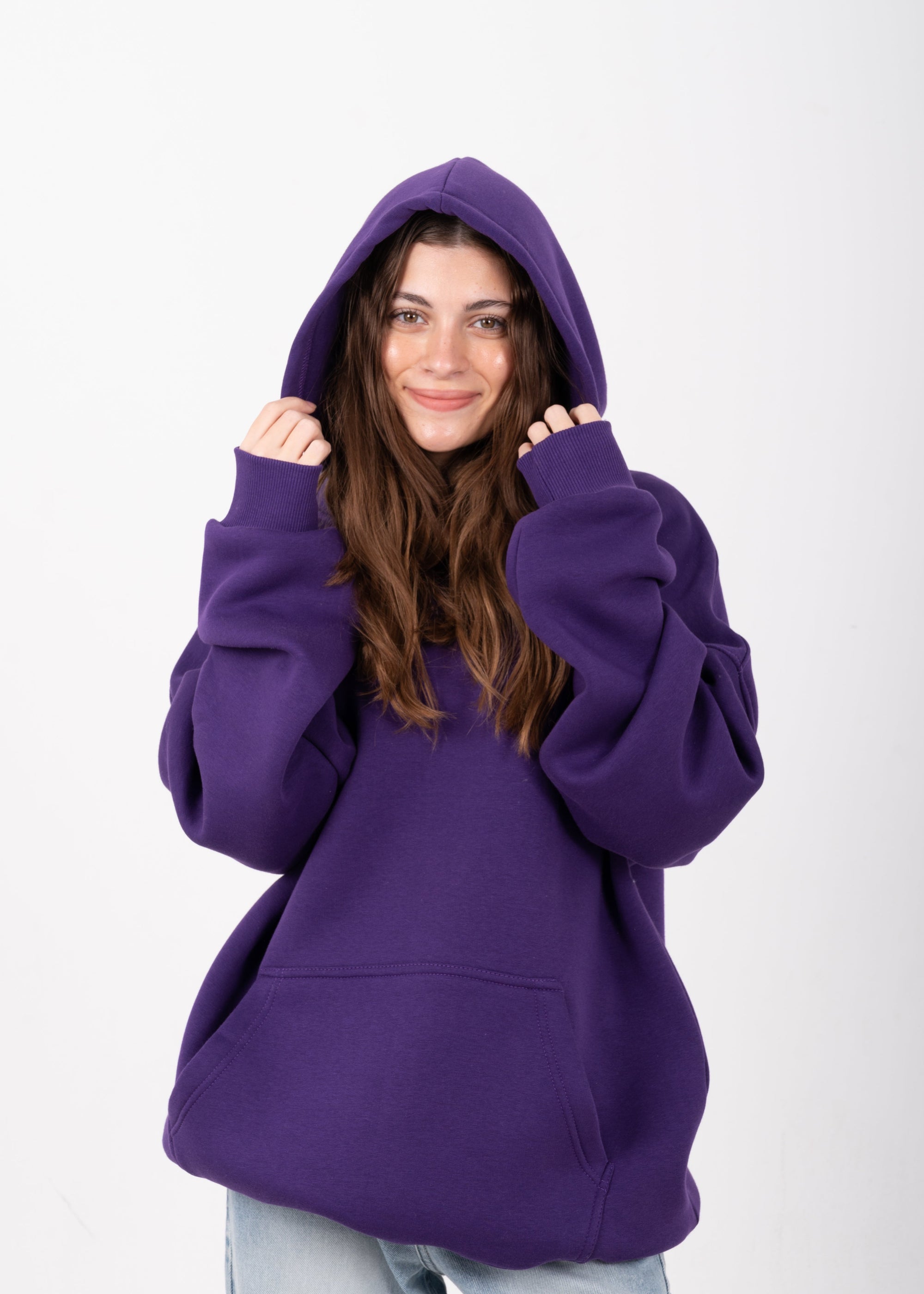 Purple Oversized Hoodie