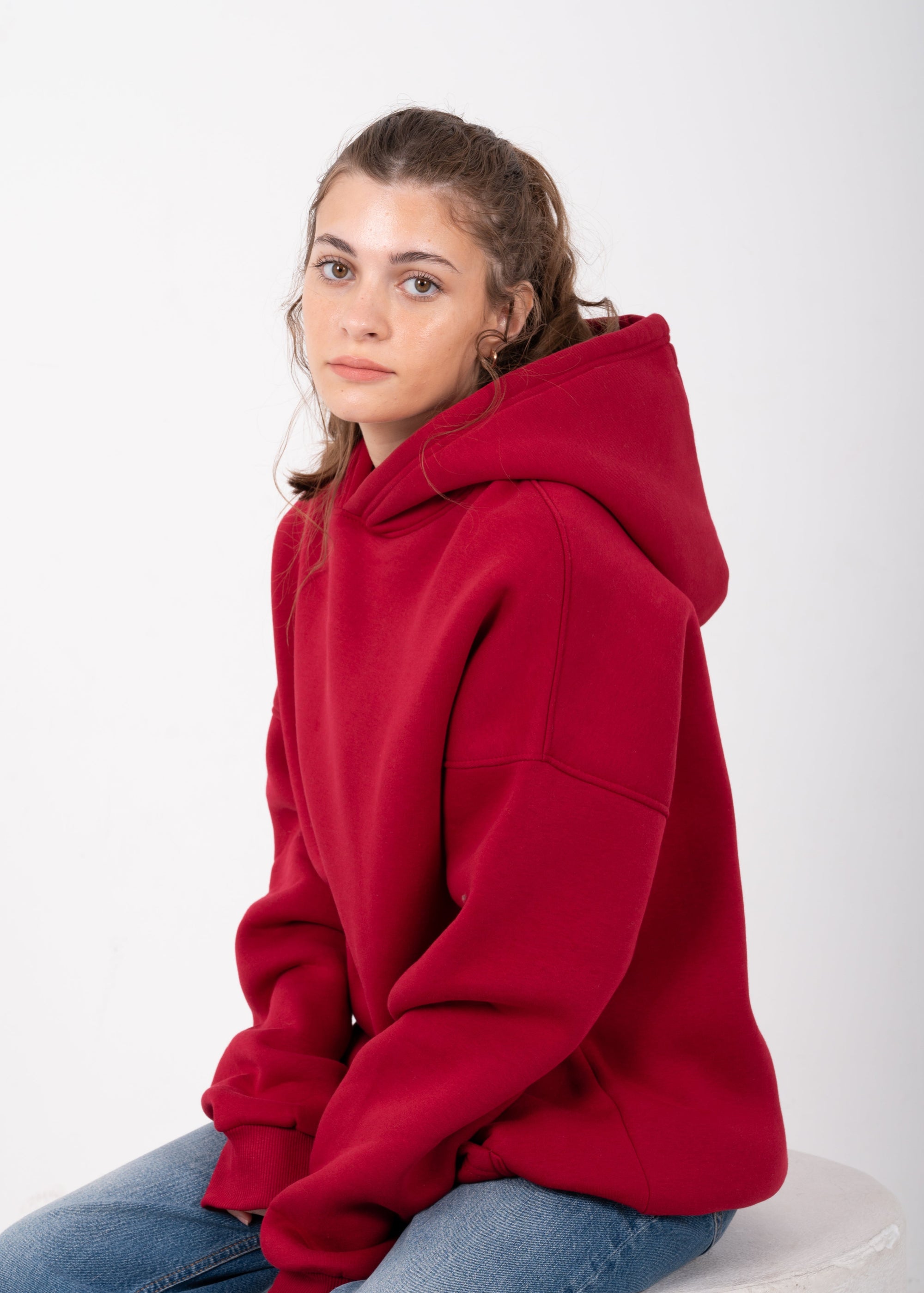 Red Oversized Hoodie