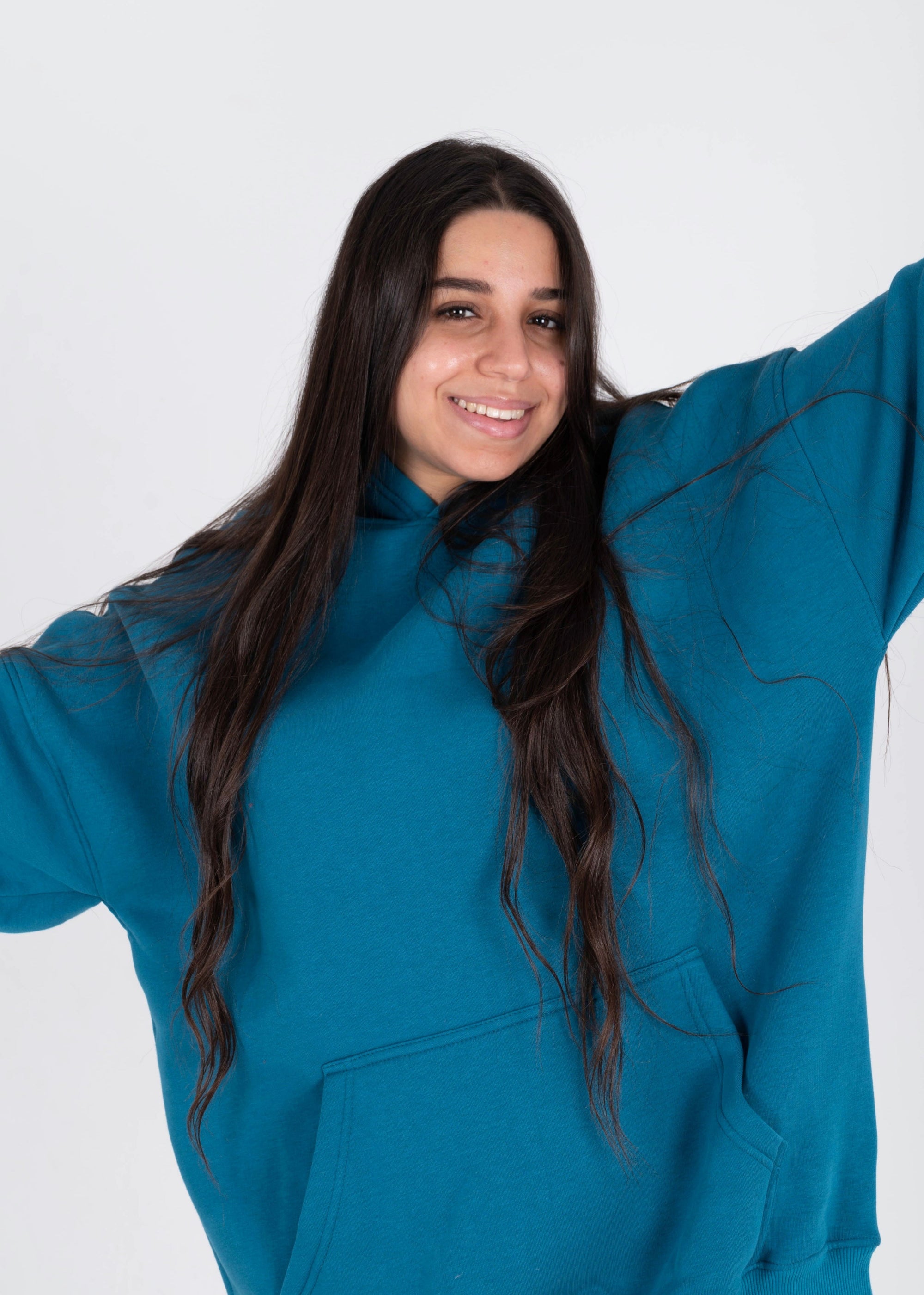 Petrol Oversized Hoodie