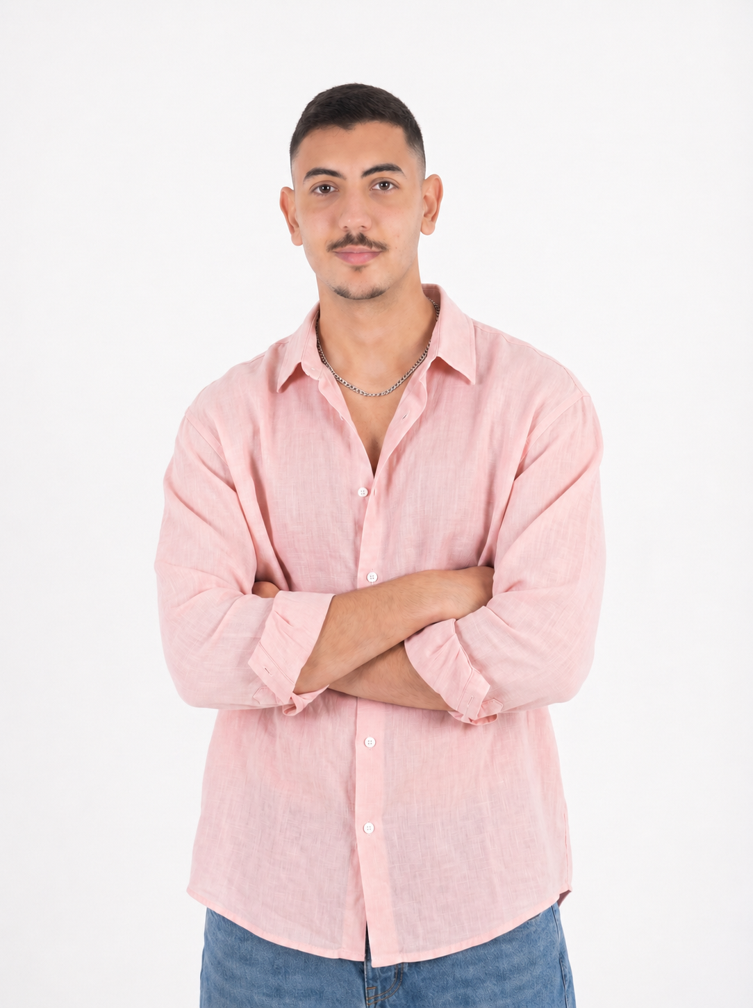 Pink Linen Shirt