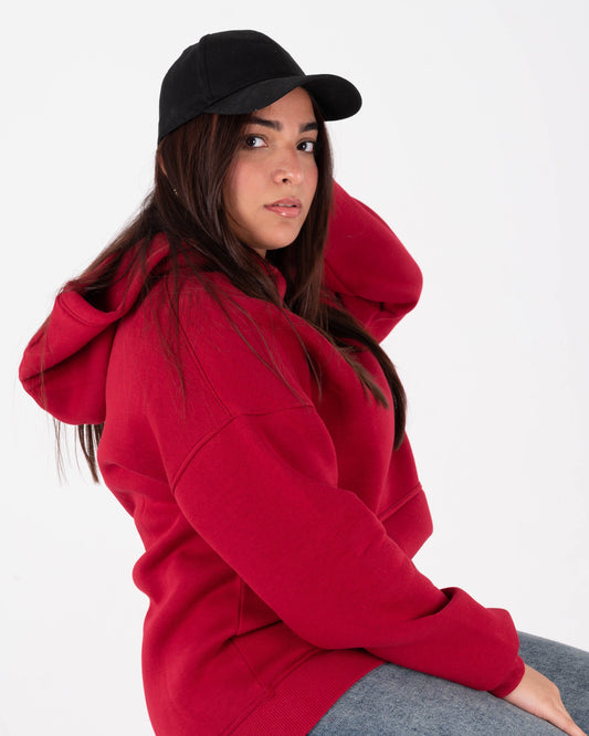 Red Oversized Hoodie