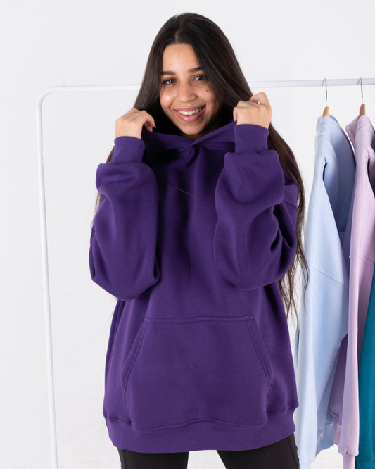 Purple Oversized Hoodie