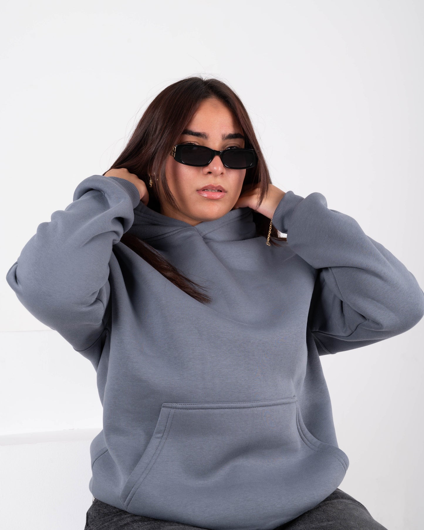 Gray Oversized Hoodie