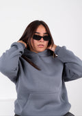 Gray Oversized Hoodie