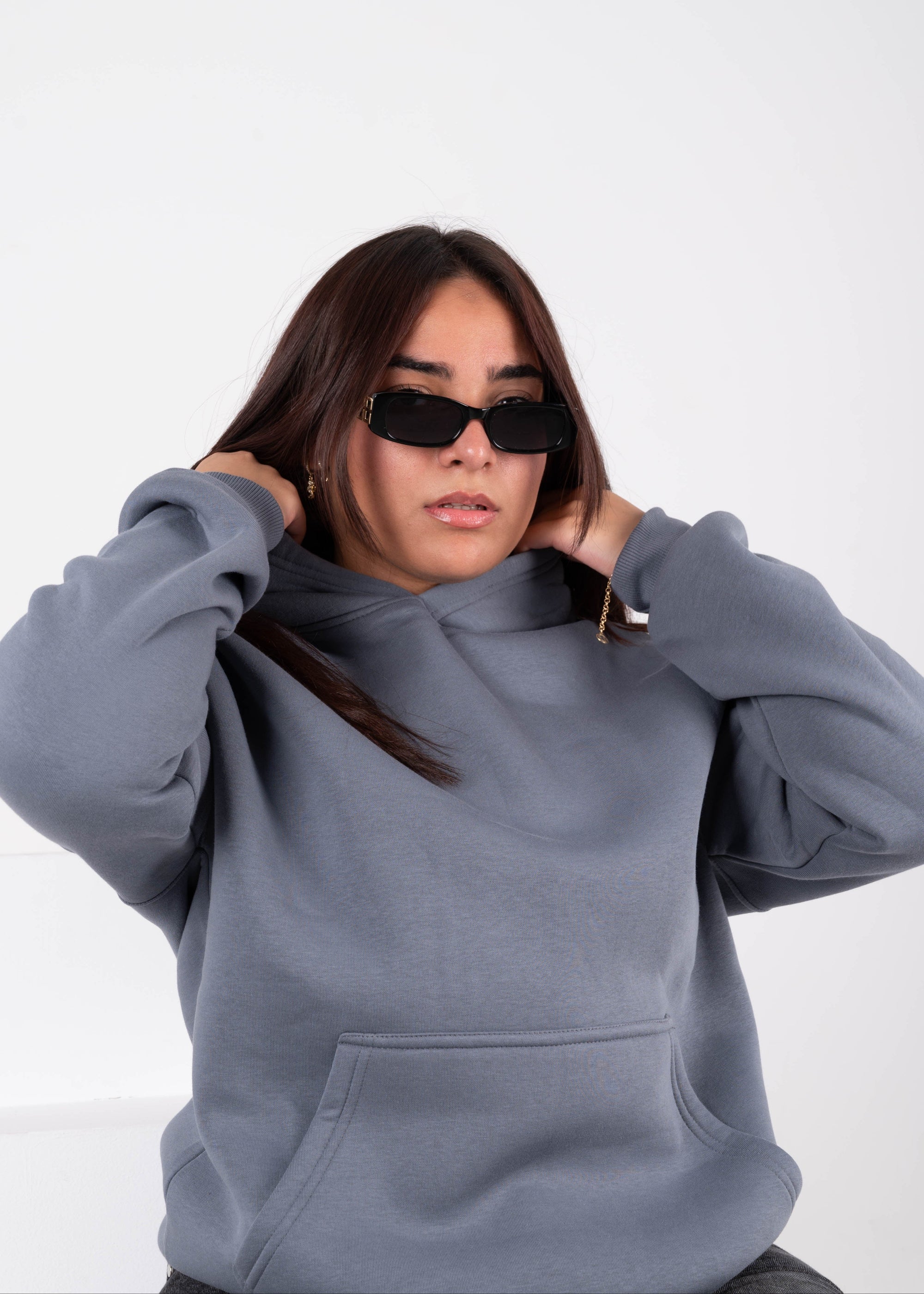 Gray Oversized Hoodie