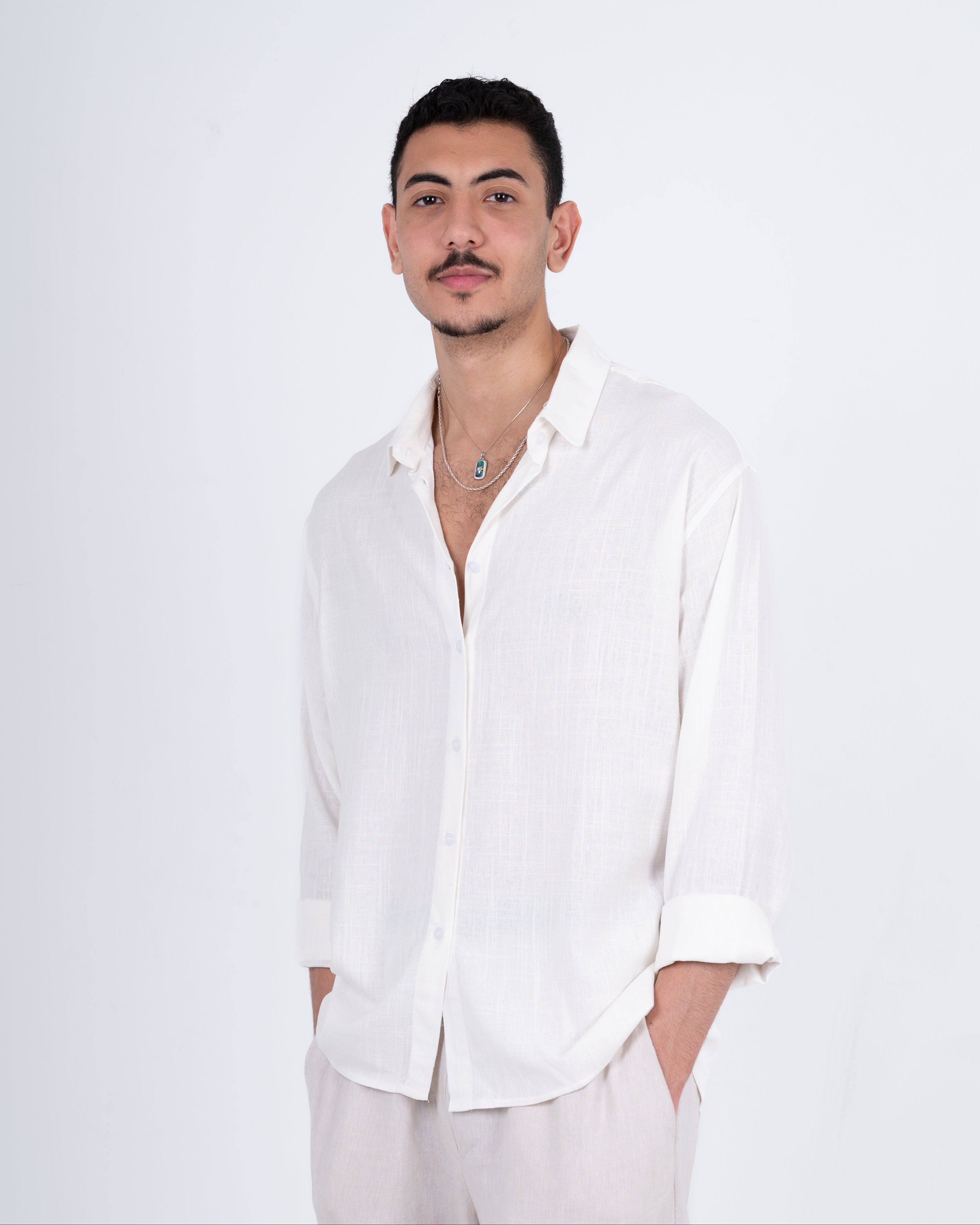 White Linen Shirt