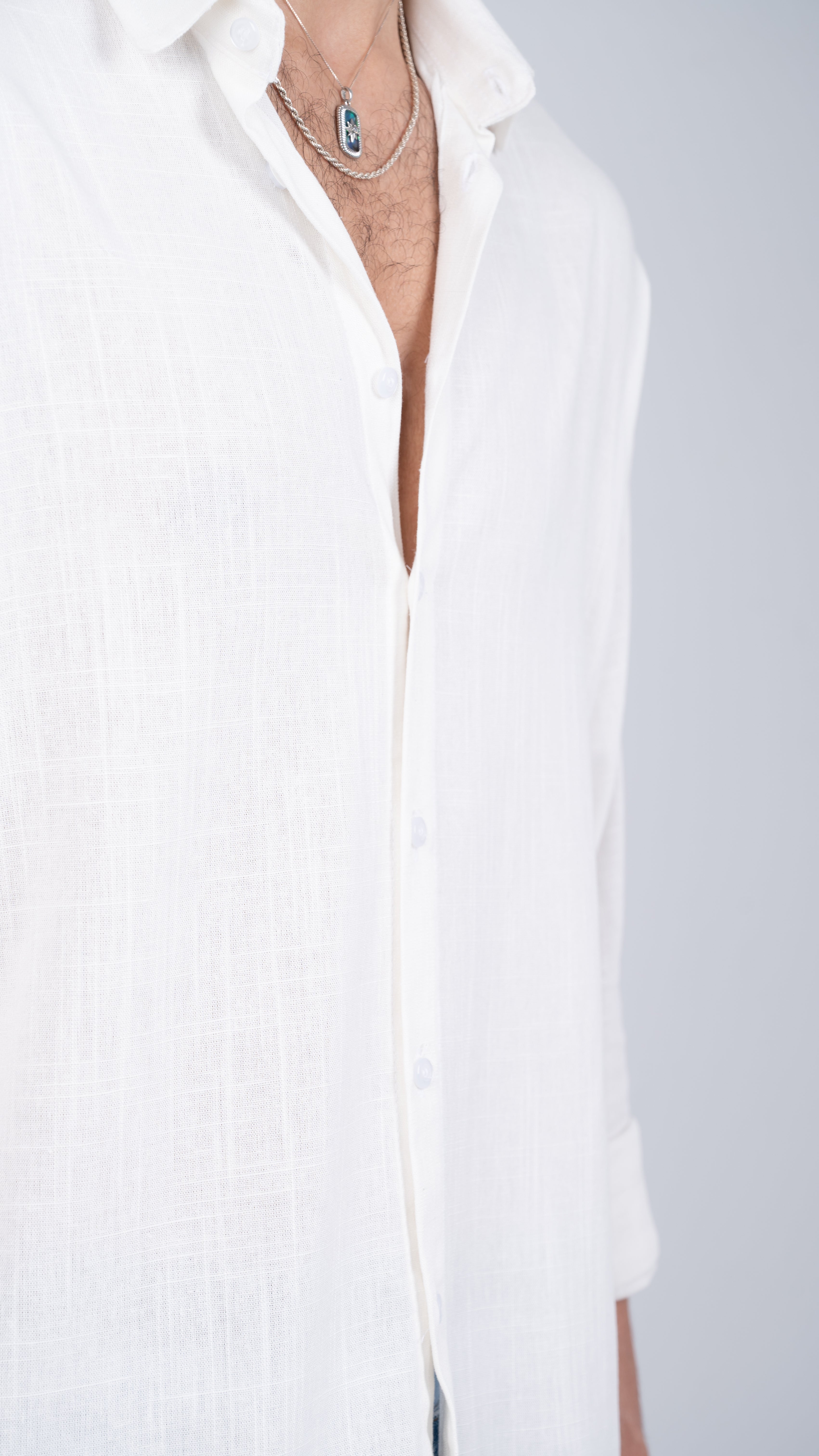 White Linen Shirt