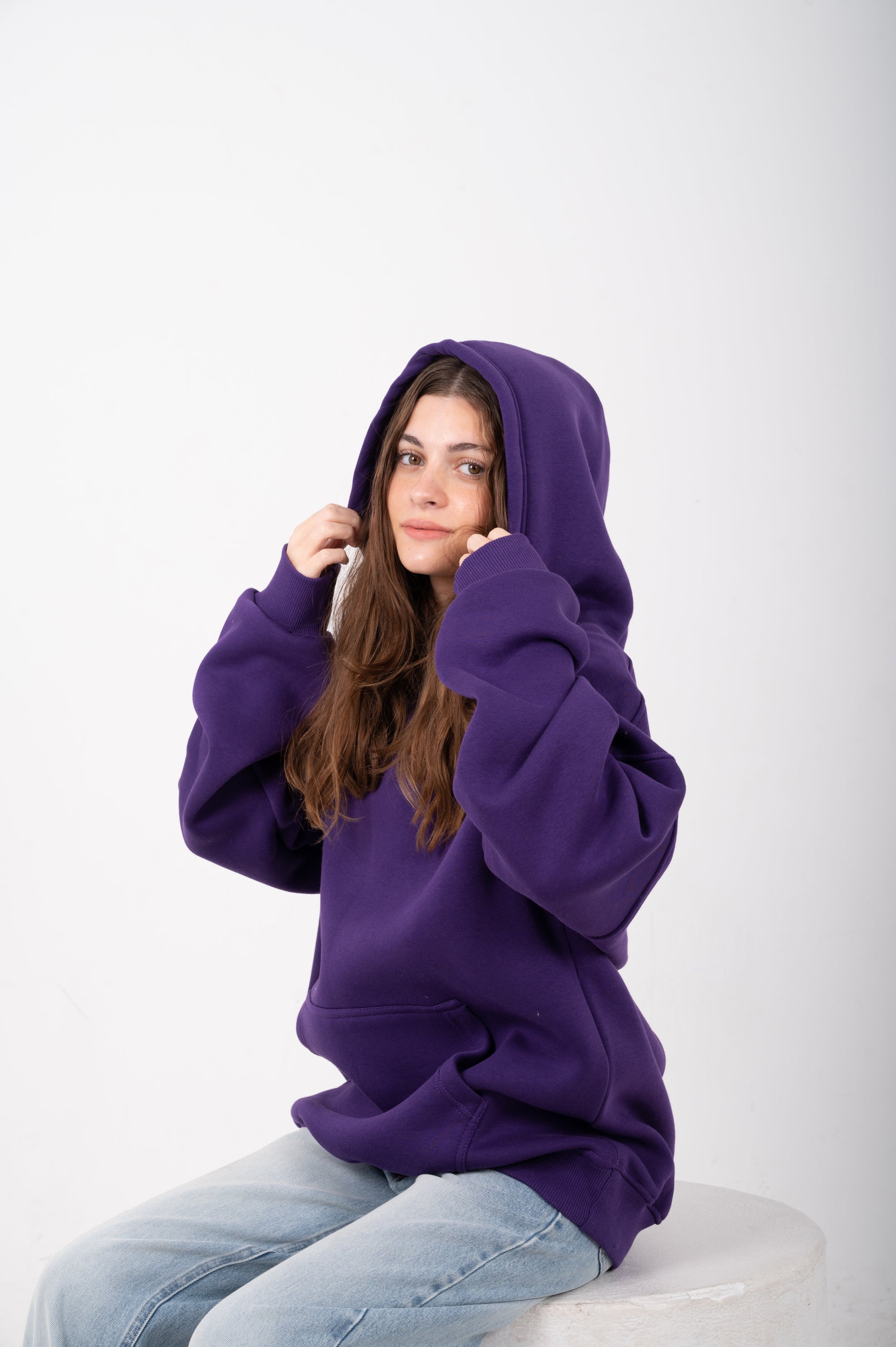 Purple Oversized Hoodie