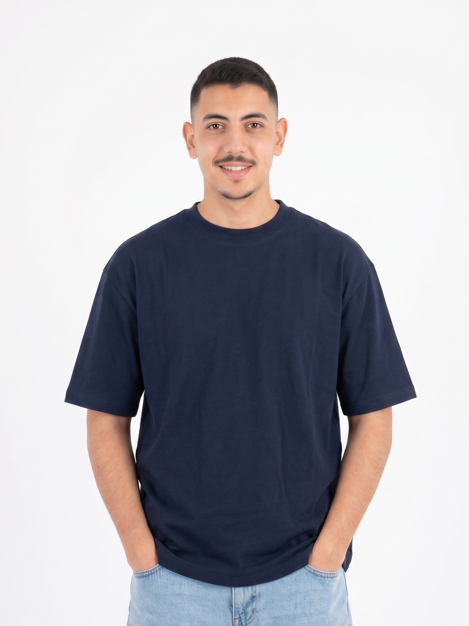 Navy Blue Oversized Shirt