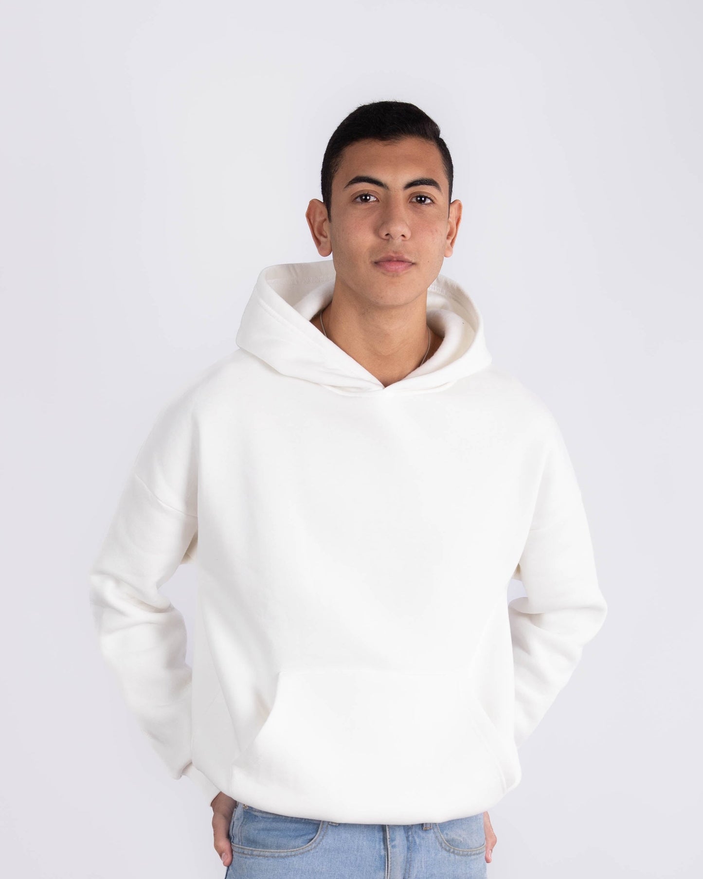 White Oversized Hoodie