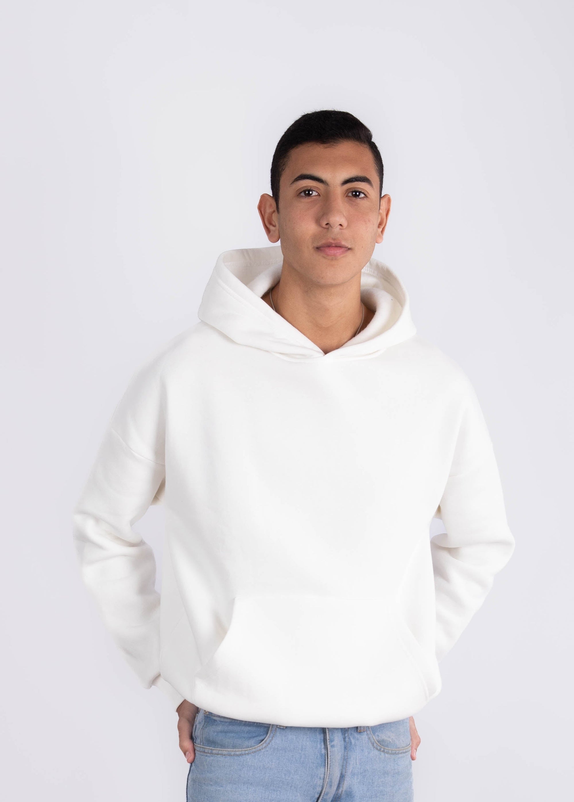 White Oversized Hoodie
