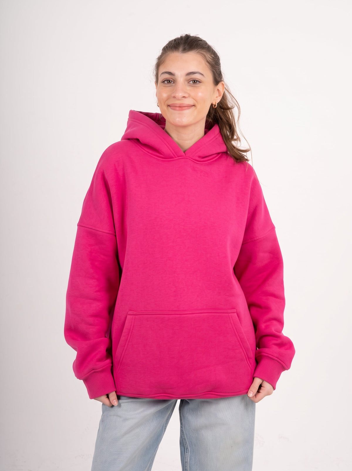 Fuchsia Oversized Hoodie